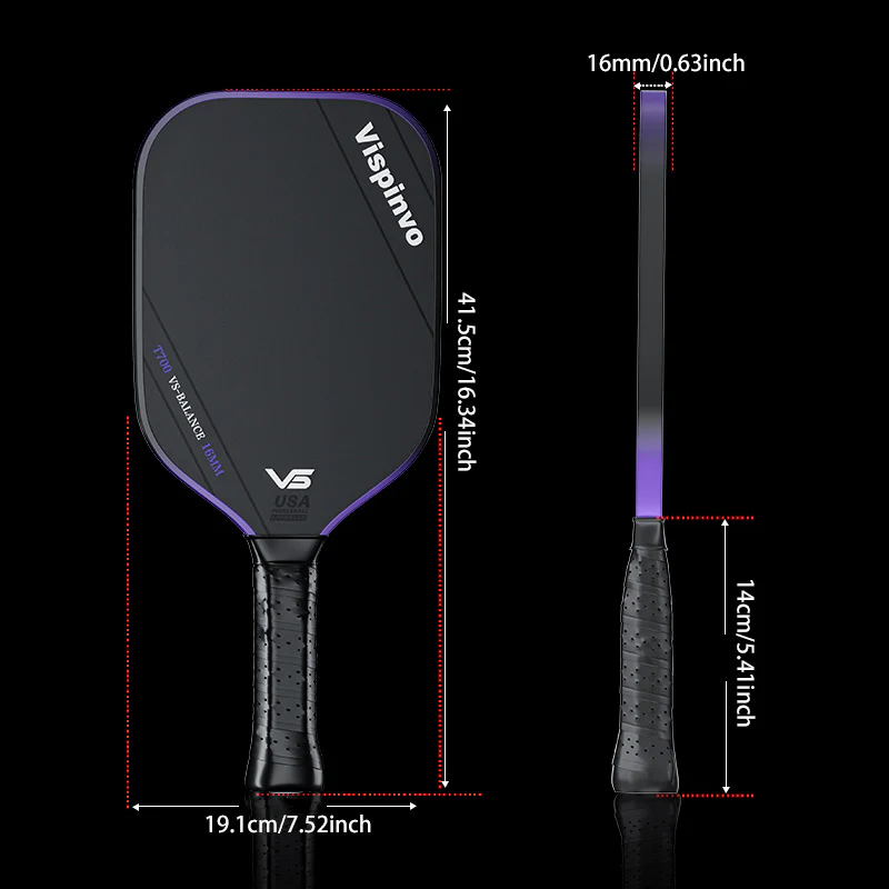 VISPINVO VS-BALANCE 16mm Pickleball Paddles - Image 5